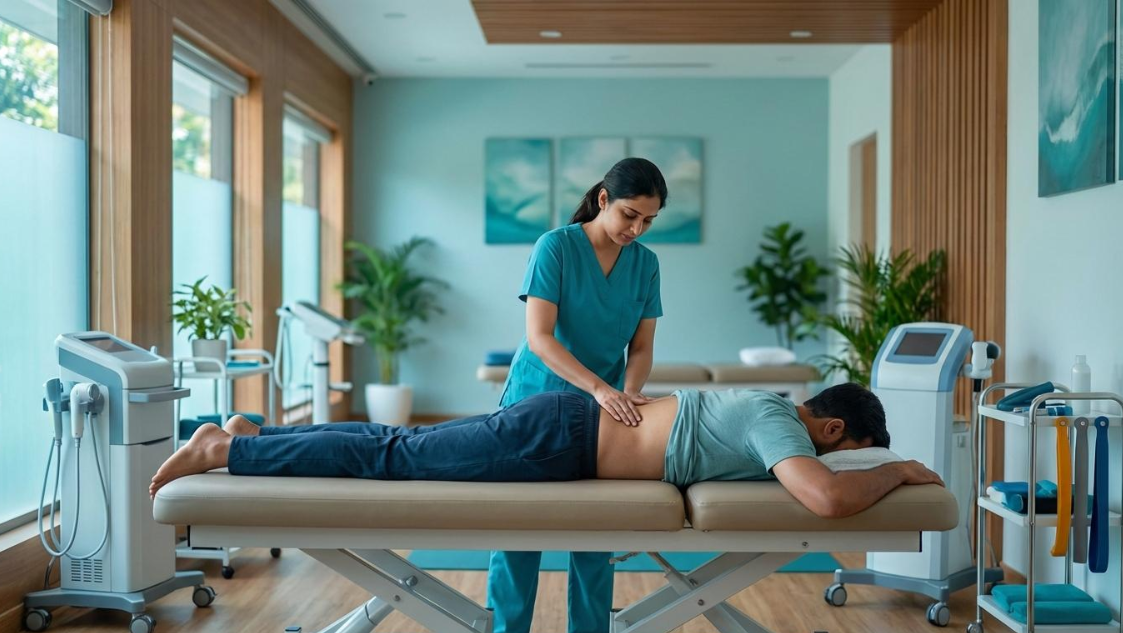 Spine decompression therapy machine at Rehaball Clinic Mumbai